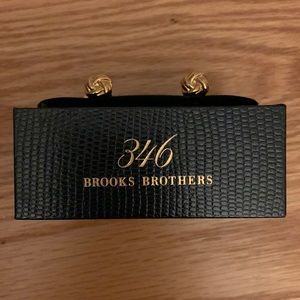 New Brook Brothers Gold Knot Cuff-links